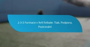 2-3-3 Formace v 9v9 fotbale: Tlak, Podpora, Pozicování